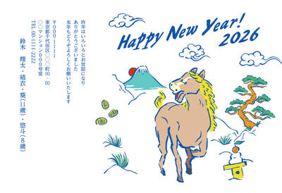 デザイナーズ写真年賀状2020