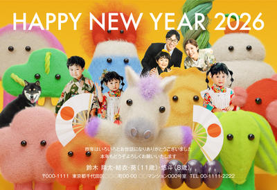 デザイナーズ写真年賀状2020