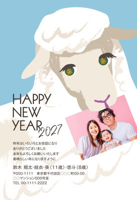 年賀状デザイン：102387