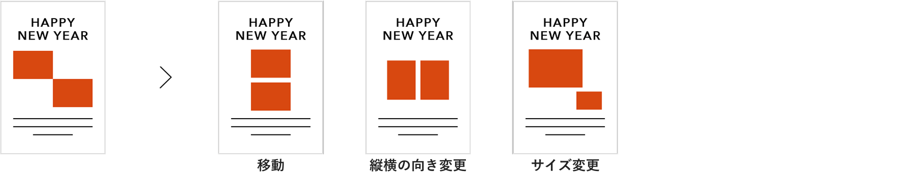 写真エリアの調整